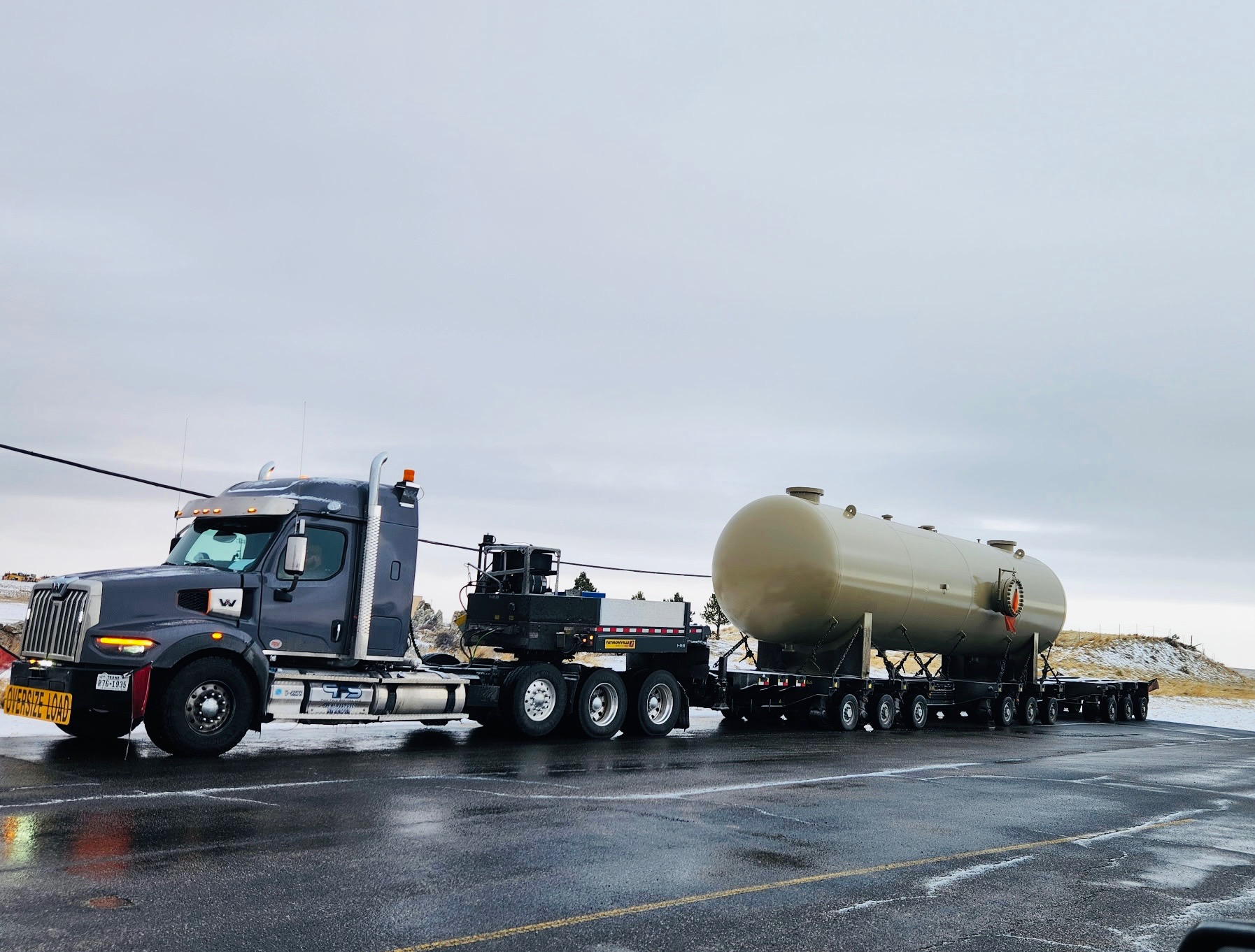 Heavy haul transport in winter conditions